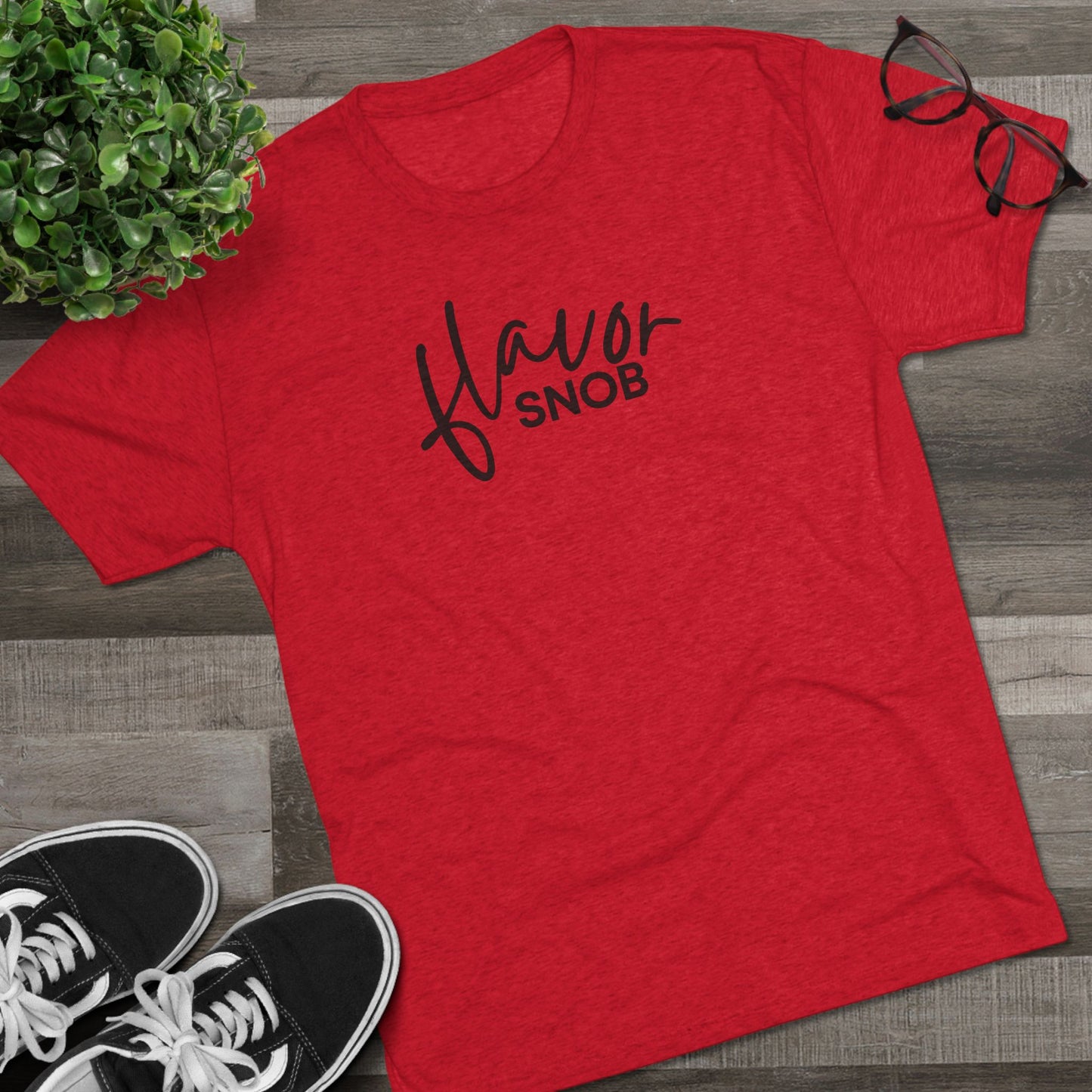 Flavor Snob standard edition Unisex Tri-Blend Crew Tee