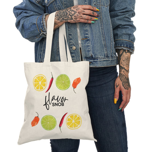 Tote Bag: Flavor Snob - Only the Best Ingredients, Designs, Life